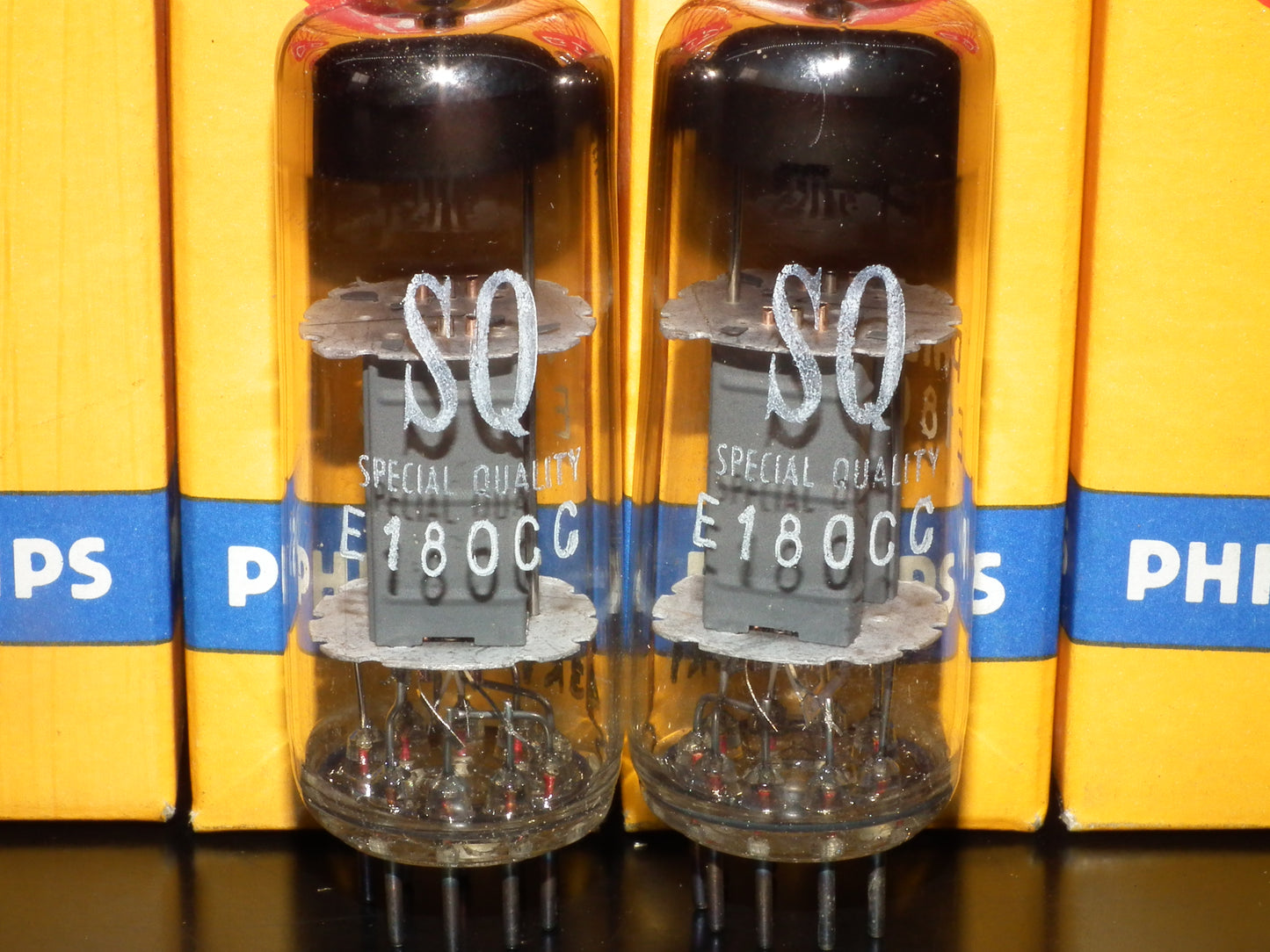 E180CC Philips 5965 7062 Platinum matched pair NOS NIB Heerlen 1963
