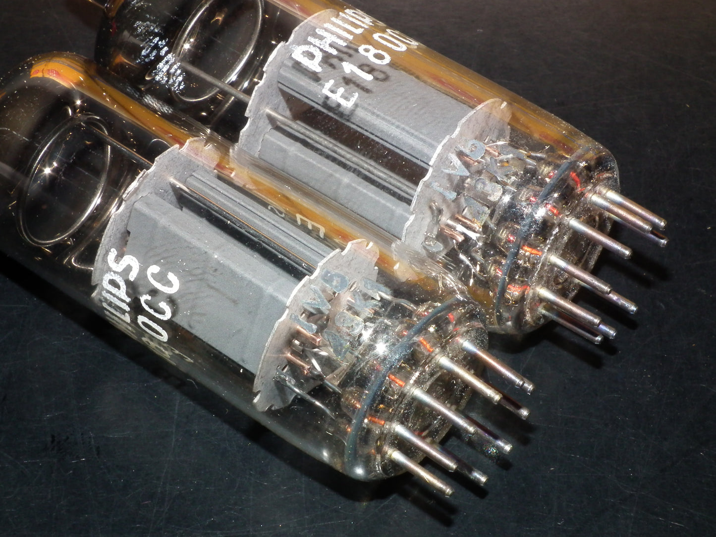 E180CC Philips 5965 7062 Platinum matched pair NOS NIB Heerlen 1963