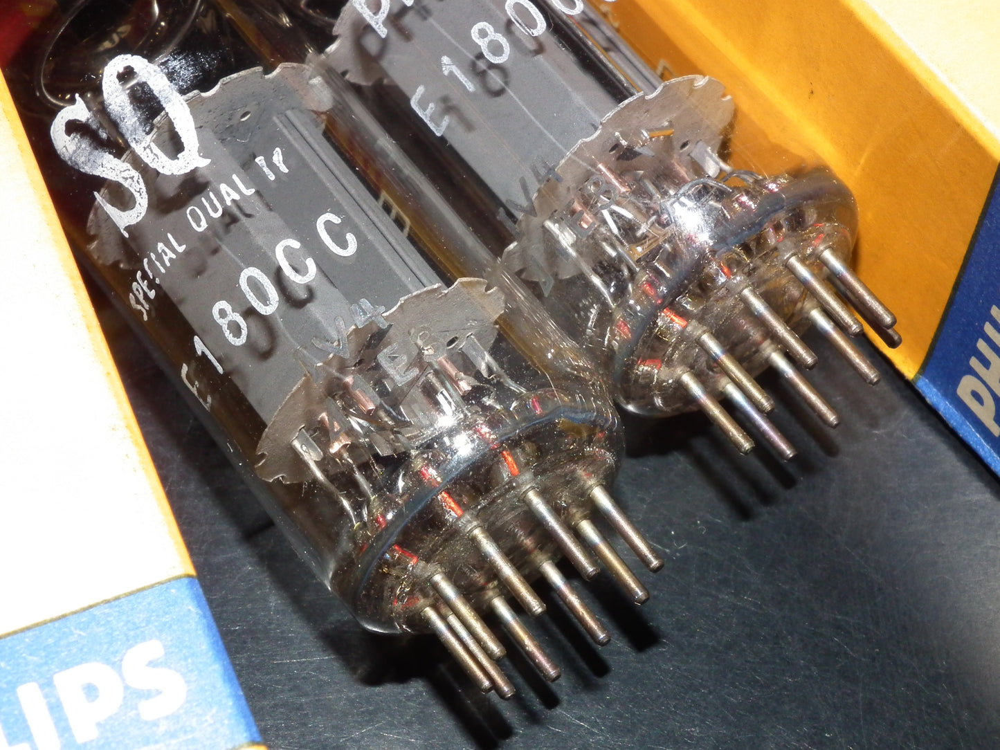 E180CC Philips 5965 7062 Platinum matched pair NOS NIB