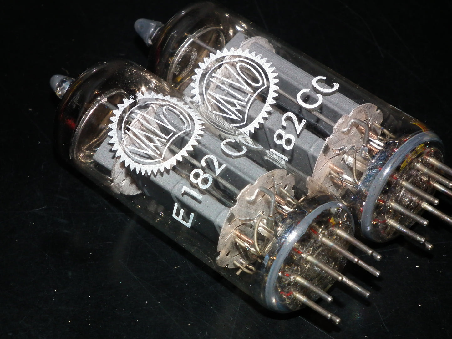 Matched pair E182CC Valvo 7119 NOS NIB