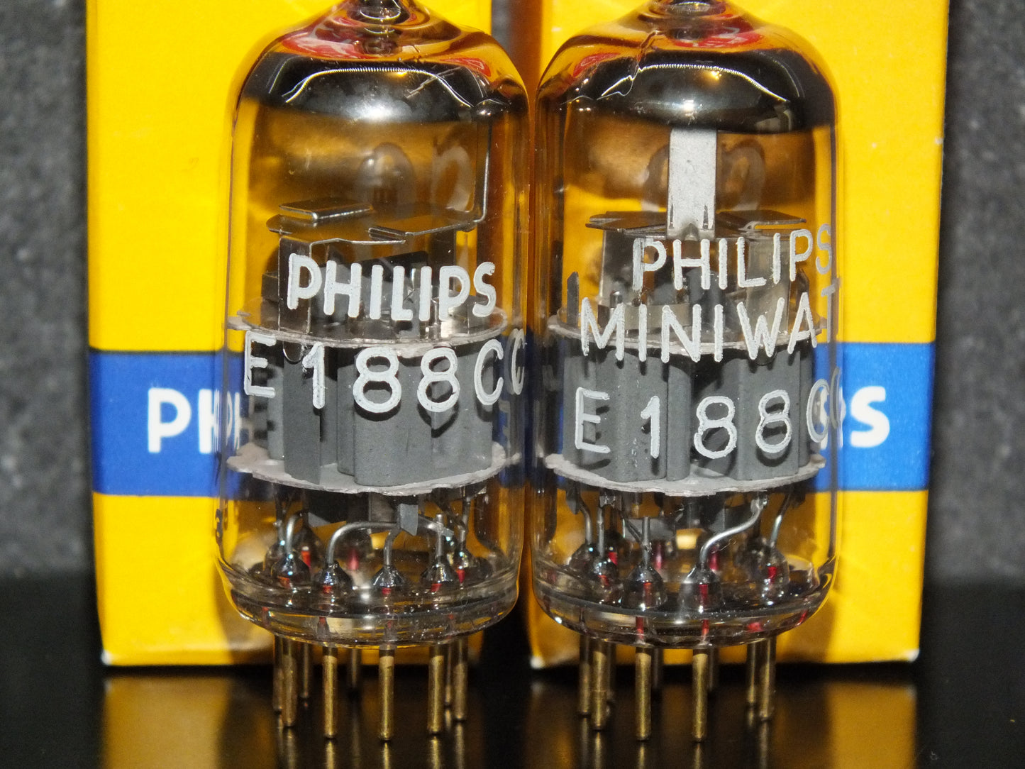 Platinum Matched Pair E188CC Philips 7308 NOS NIB 60s