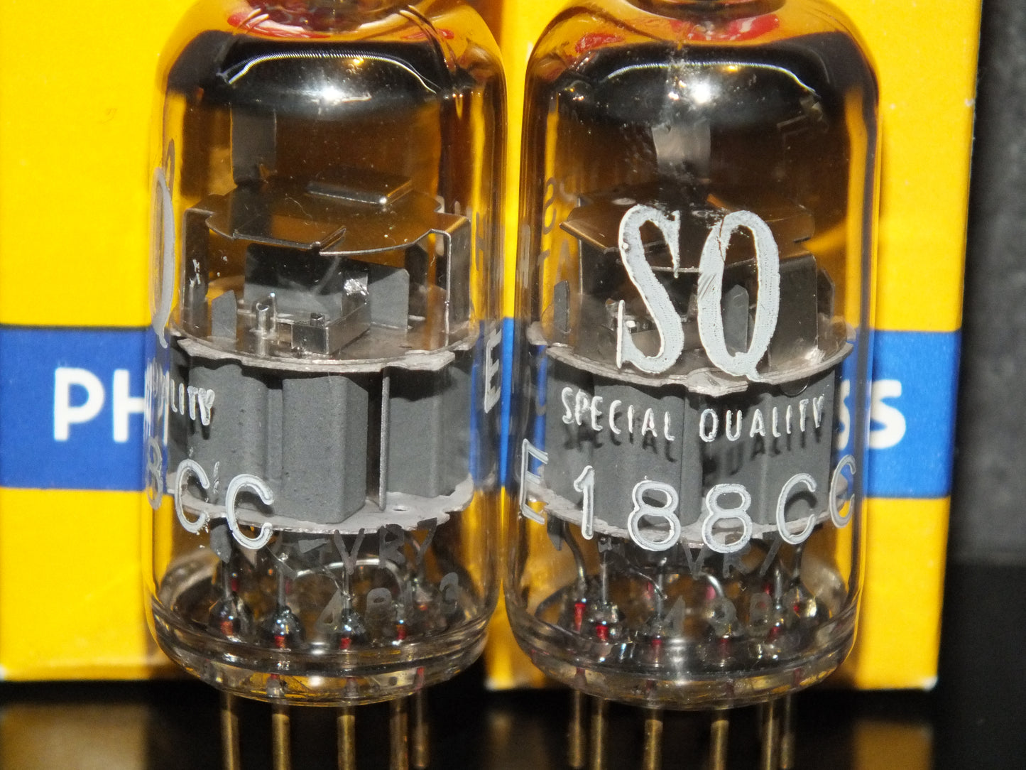 Platinum Matched Pair E188CC Philips 7308 NOS NIB 60s