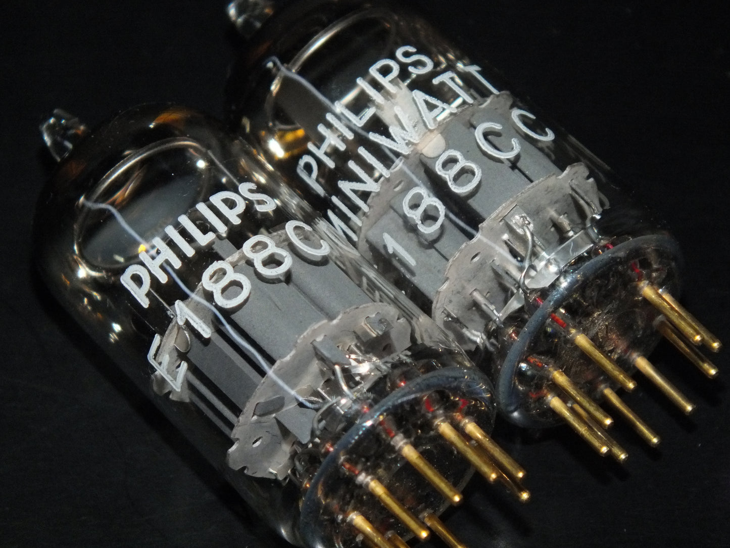 Platinum Matched Pair E188CC Philips 7308 NOS NIB 60s