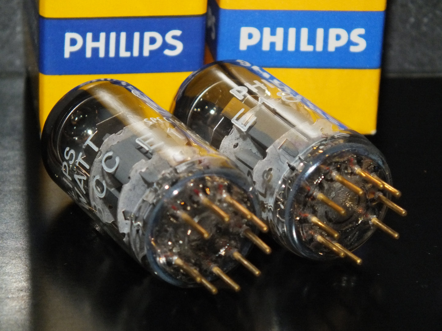Platinum Matched Pair E188CC Philips 7308 NOS NIB 60s
