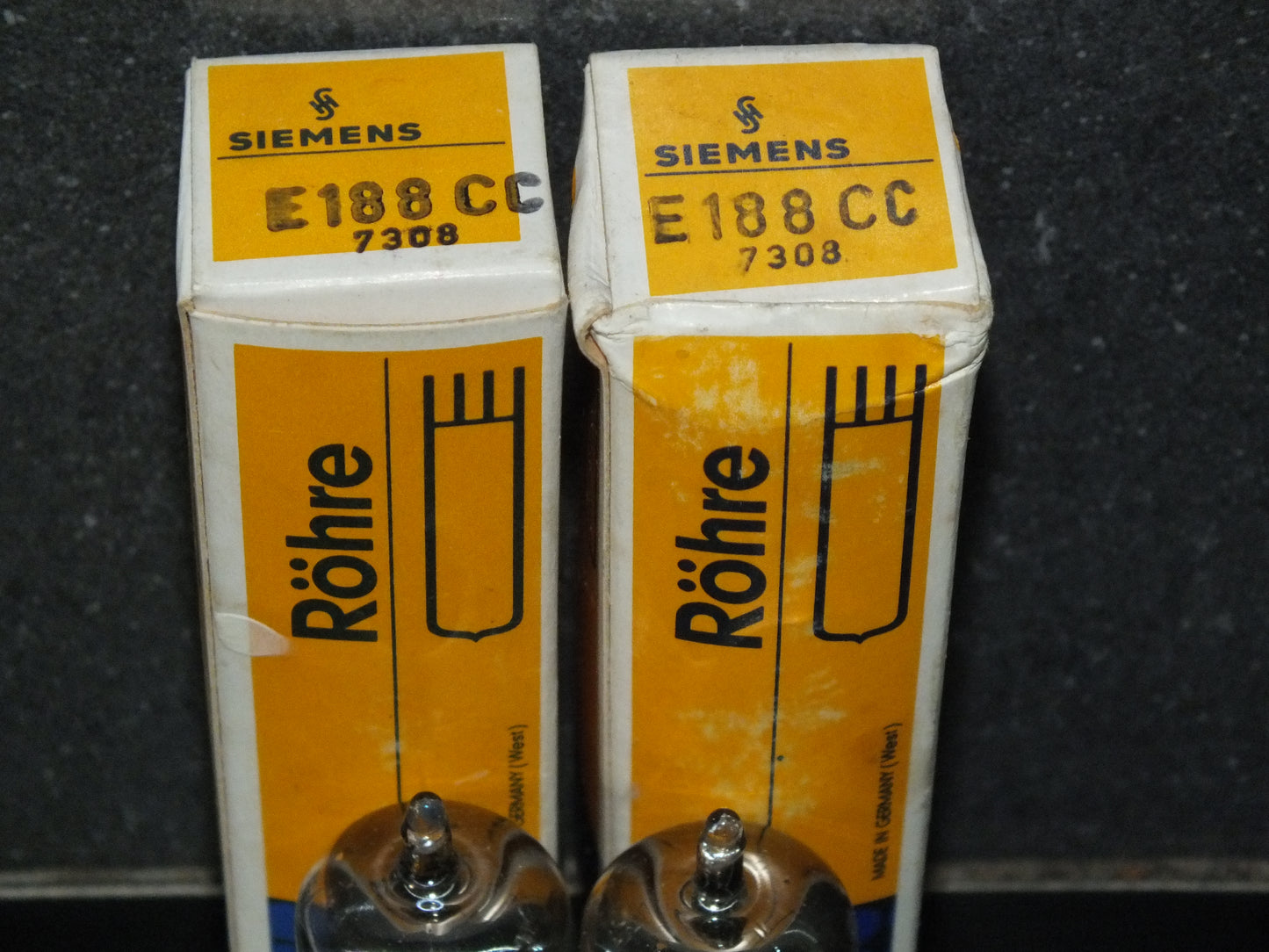 E188CC Siemens 7308 Matched Pair NOS NIB Munich 60s