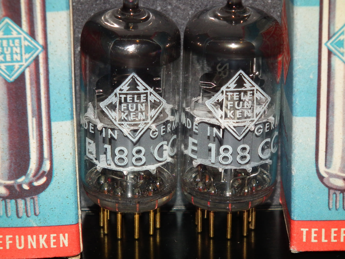 Platinum Matched Pair E188CC Telefunken 7308 DB The Same Codes NOS NIB