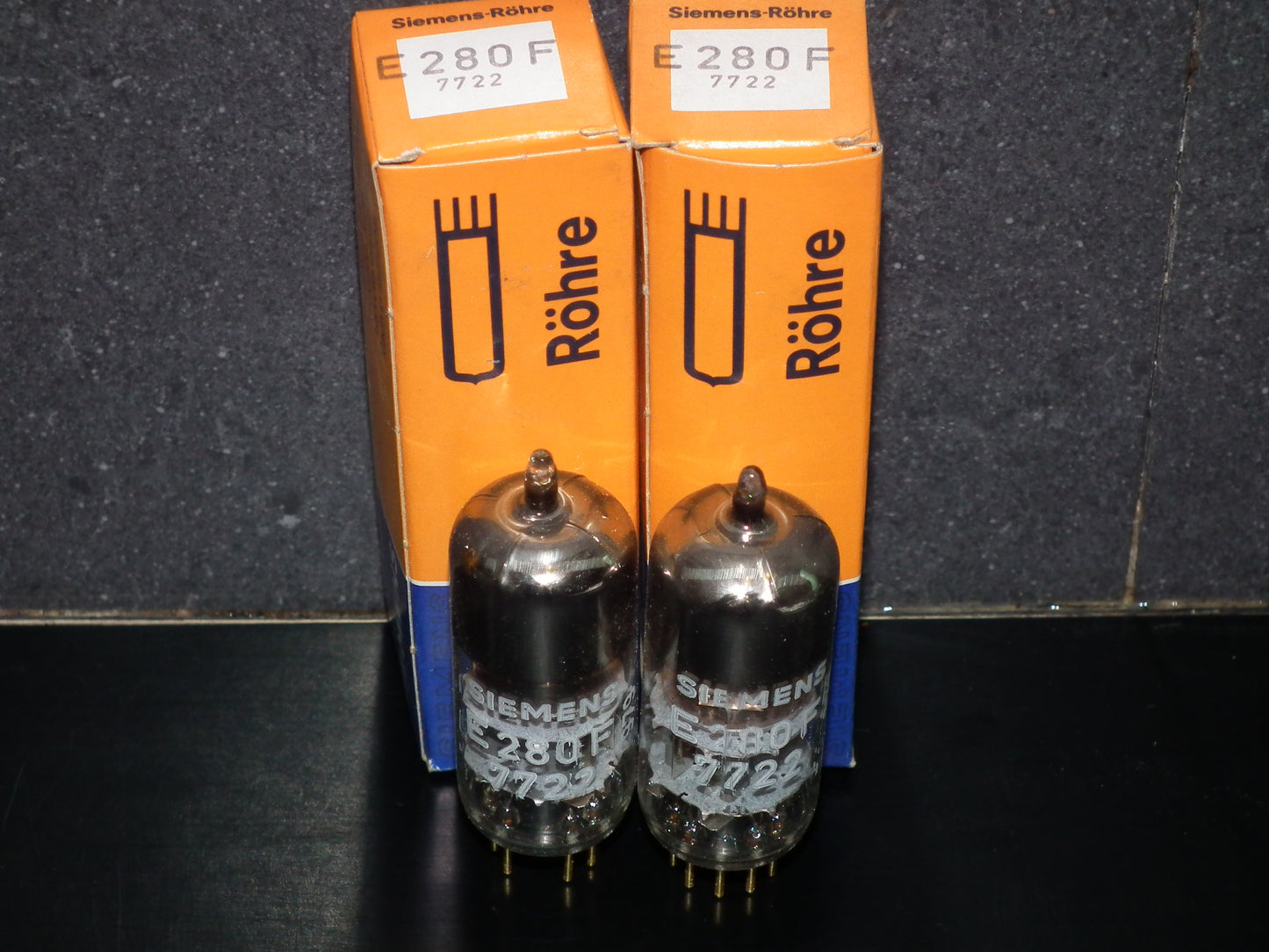 Matched Pair E280F Siemens 7722 NOS NIB Gold pins