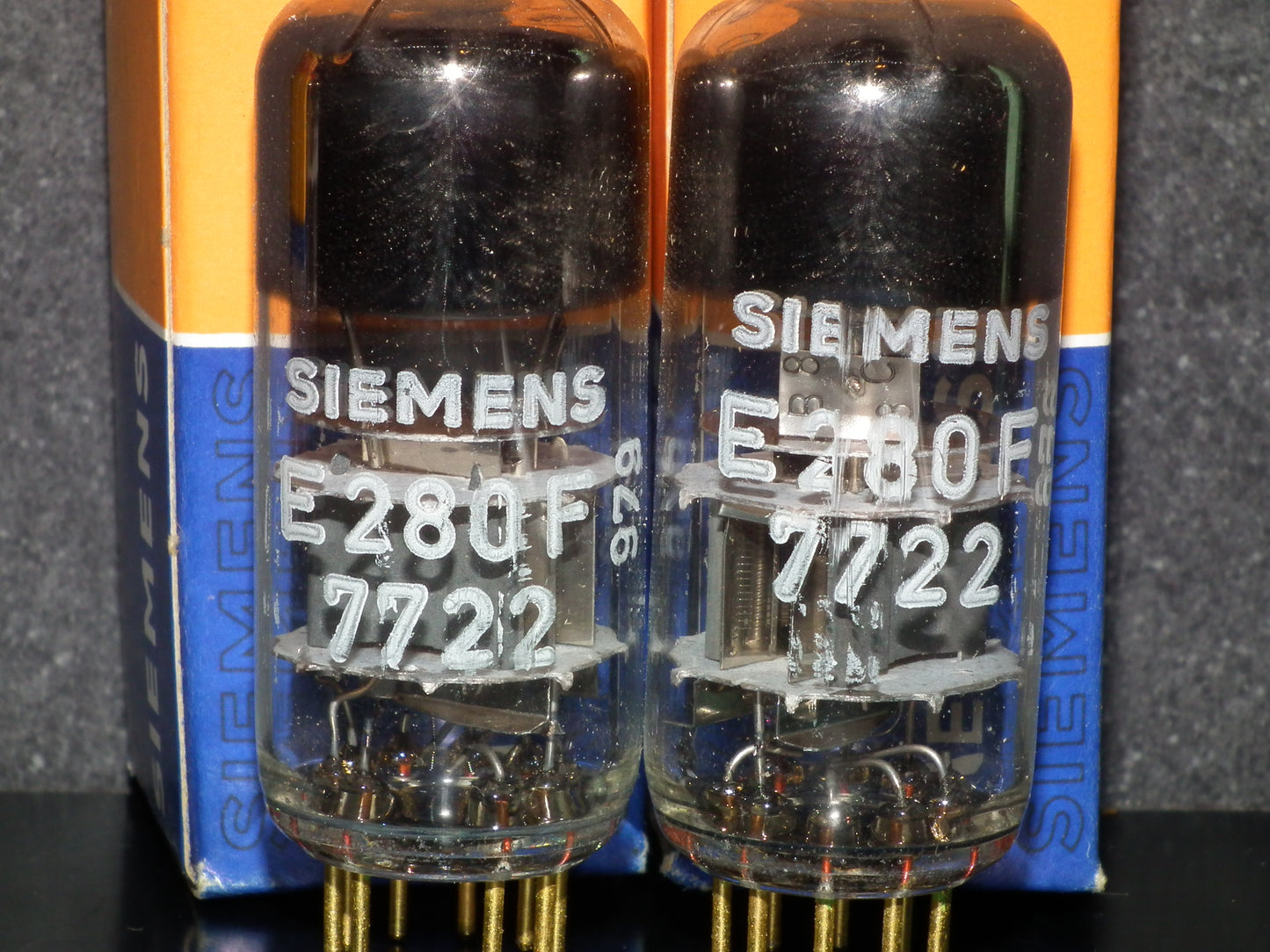 Matched Pair E280F Siemens 7722 NOS NIB Gold pins