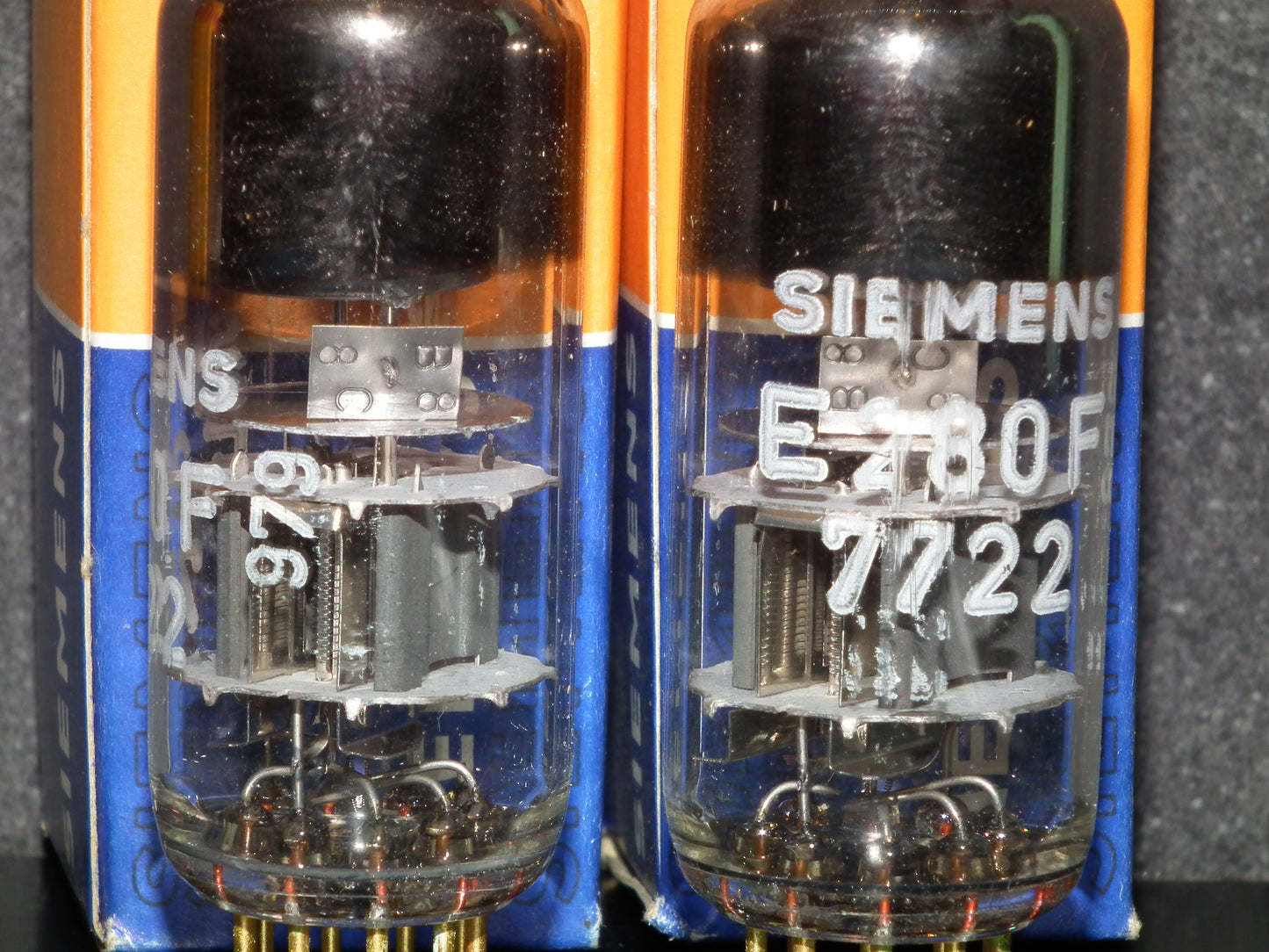Matched Pair E280F Siemens 7722 NOS NIB Gold pins