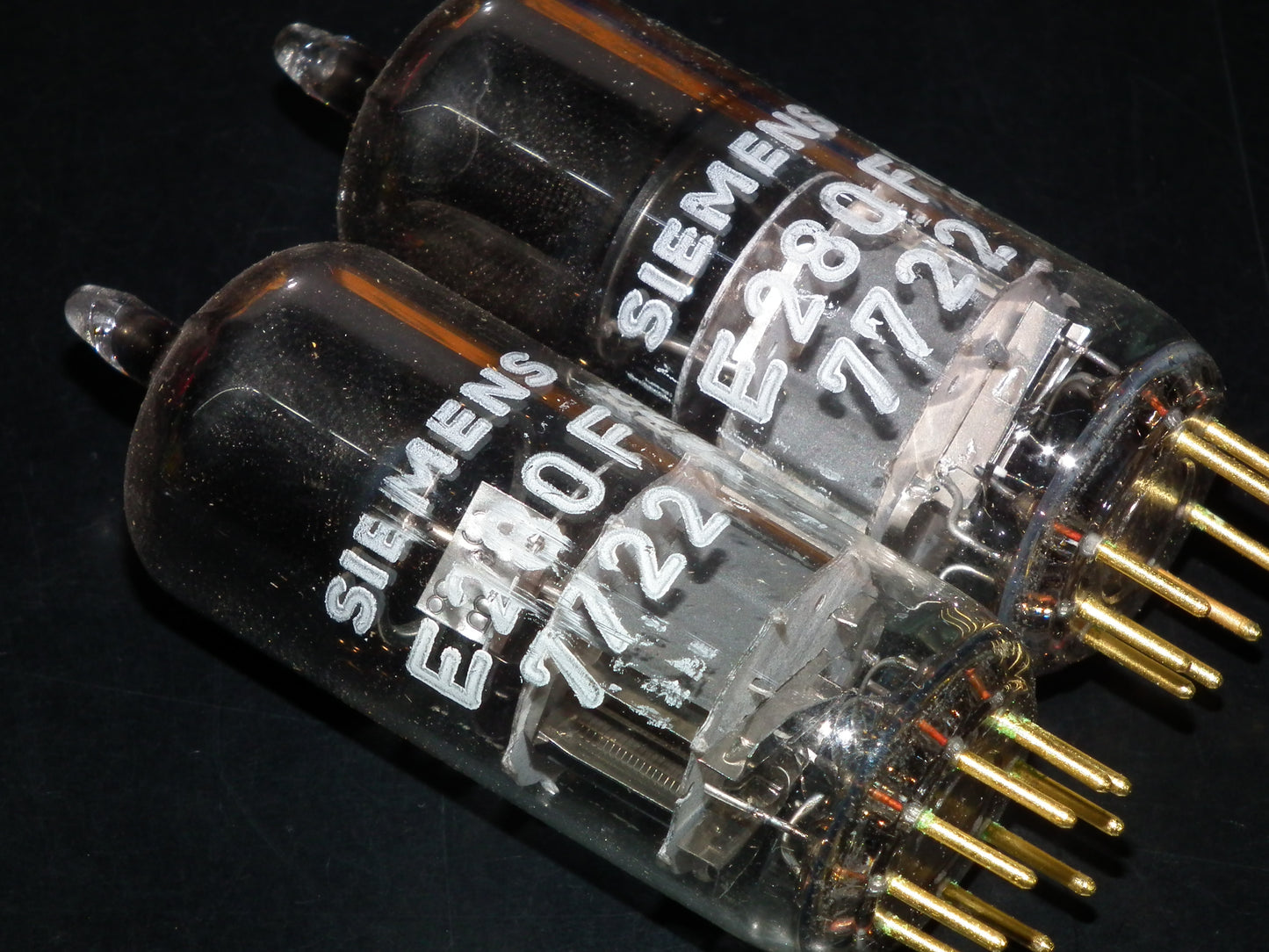 Matched Pair E280F Siemens 7722 NOS NIB Gold pins