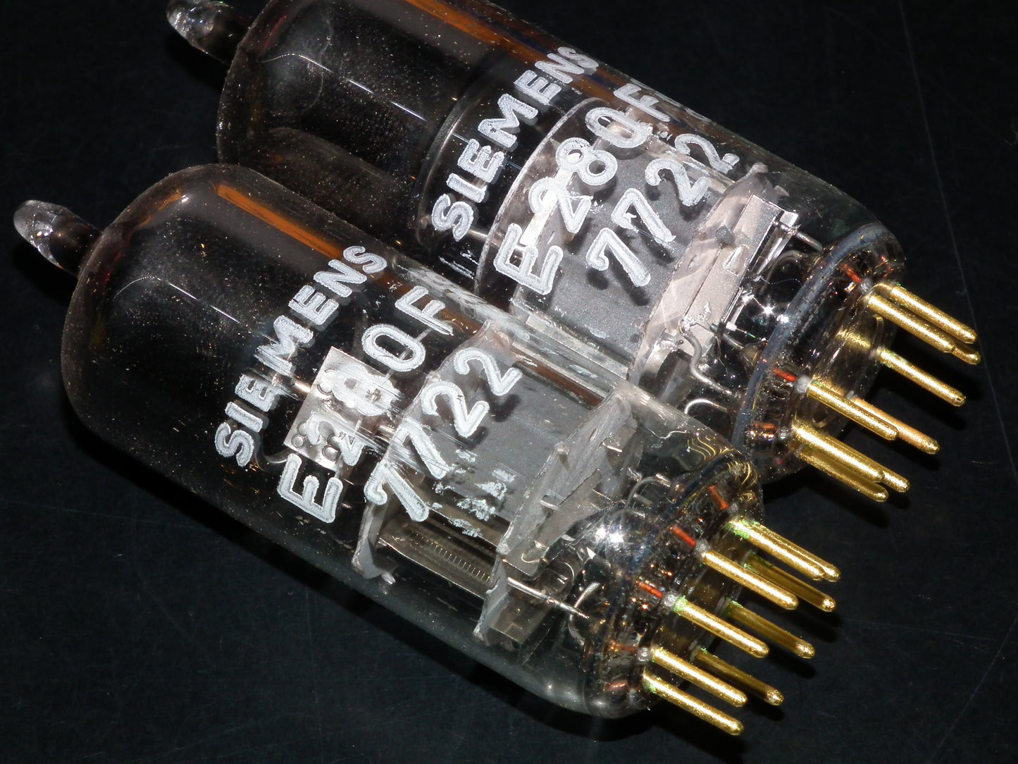 Matched Pair E280F Siemens 7722 NOS NIB Gold pins