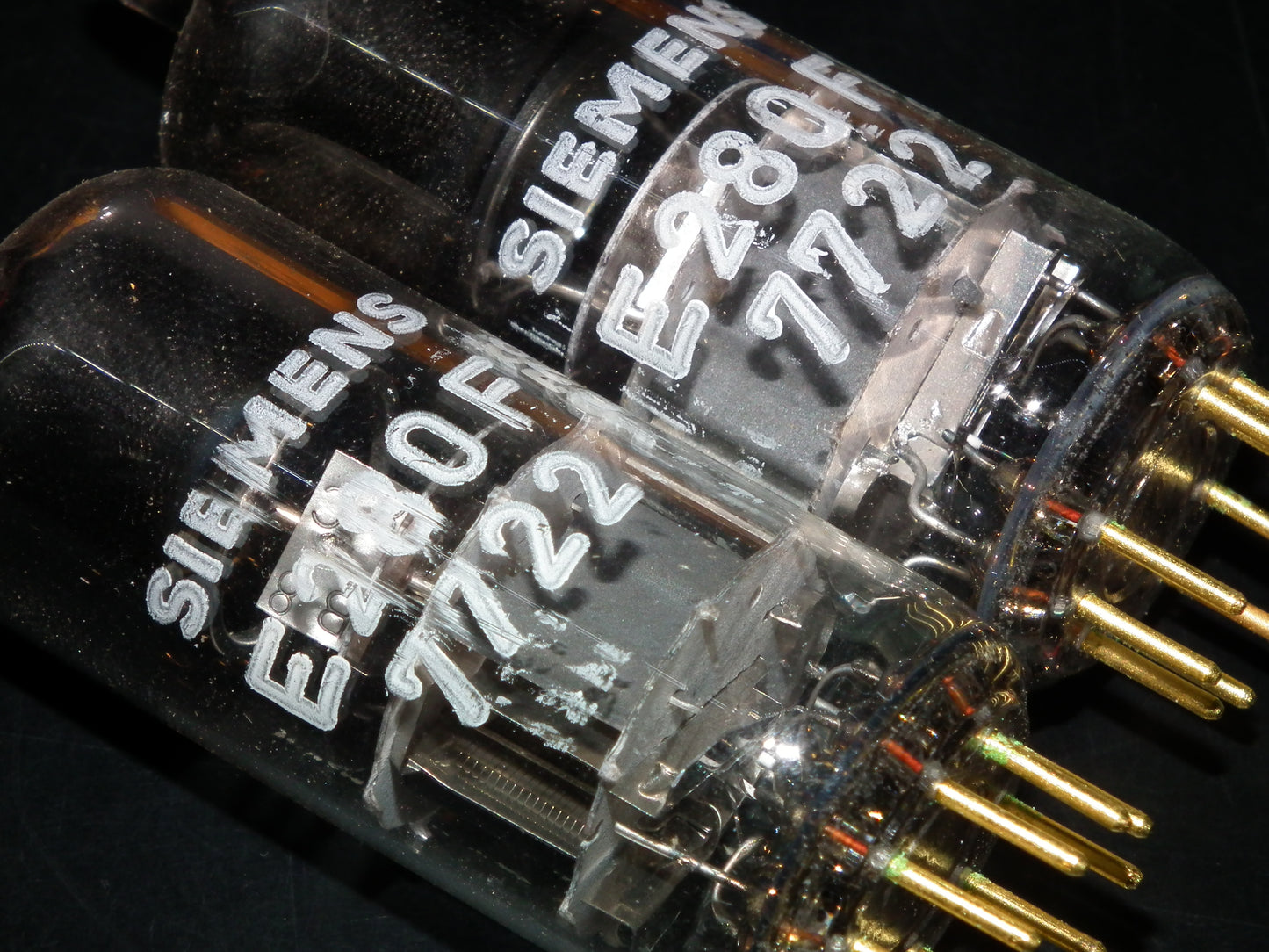 Matched Pair E280F Siemens 7722 NOS NIB Gold pins