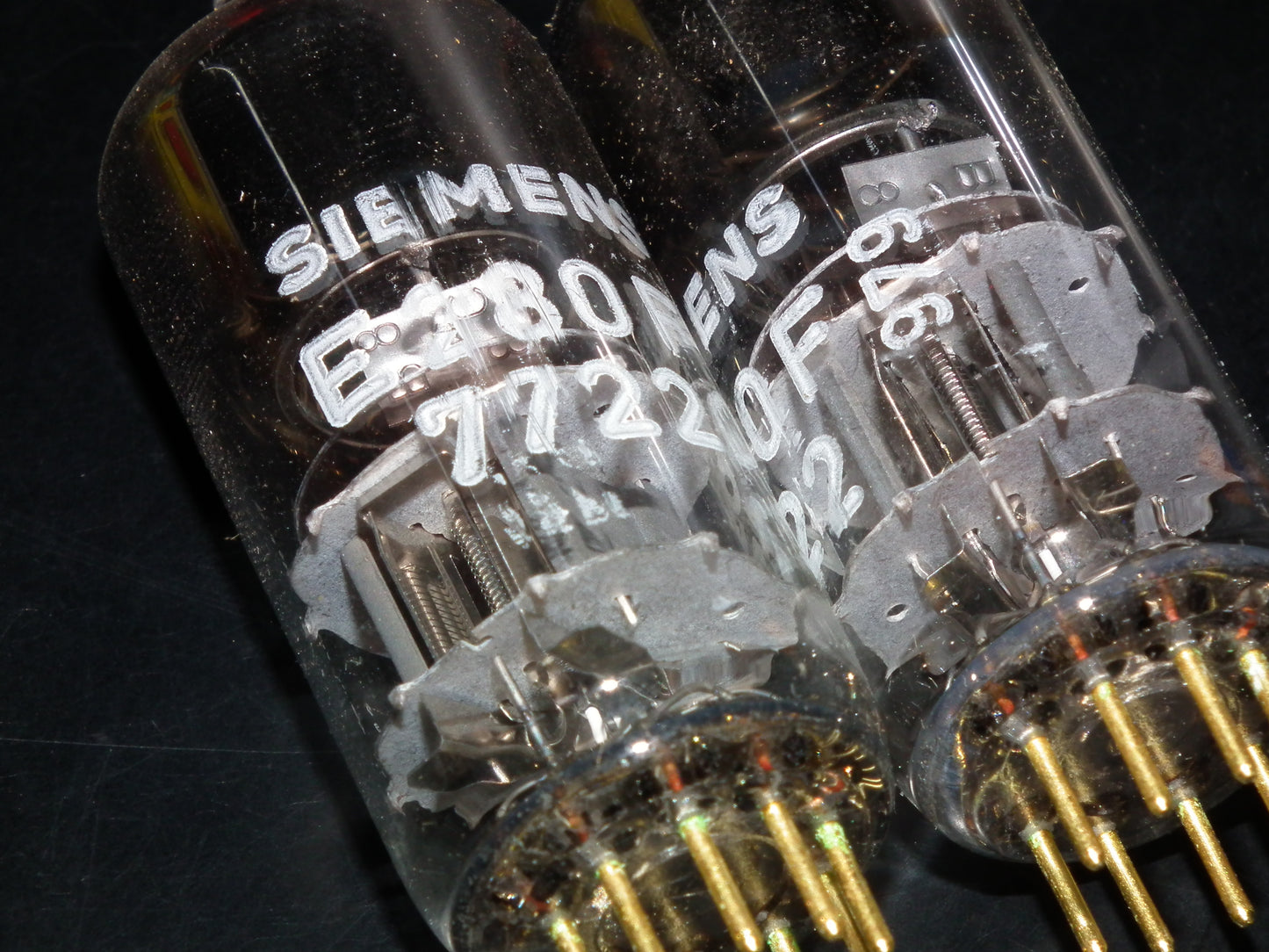 Matched Pair E280F Siemens 7722 NOS NIB Gold pins