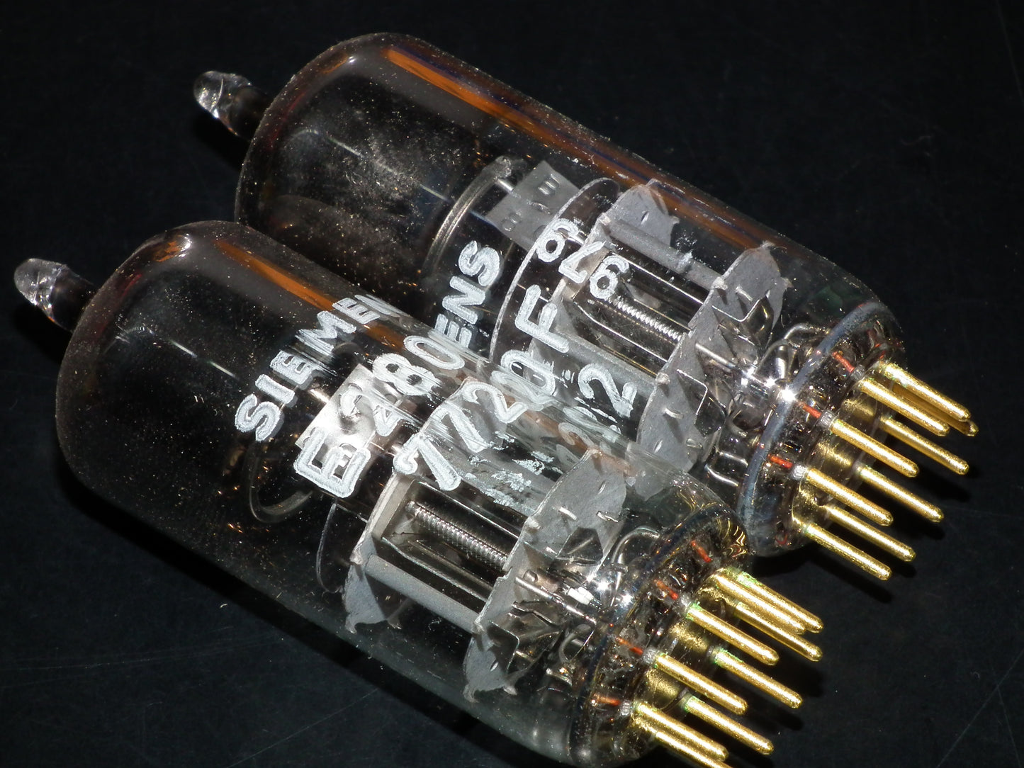 Matched Pair E280F Siemens 7722 NOS NIB Gold pins