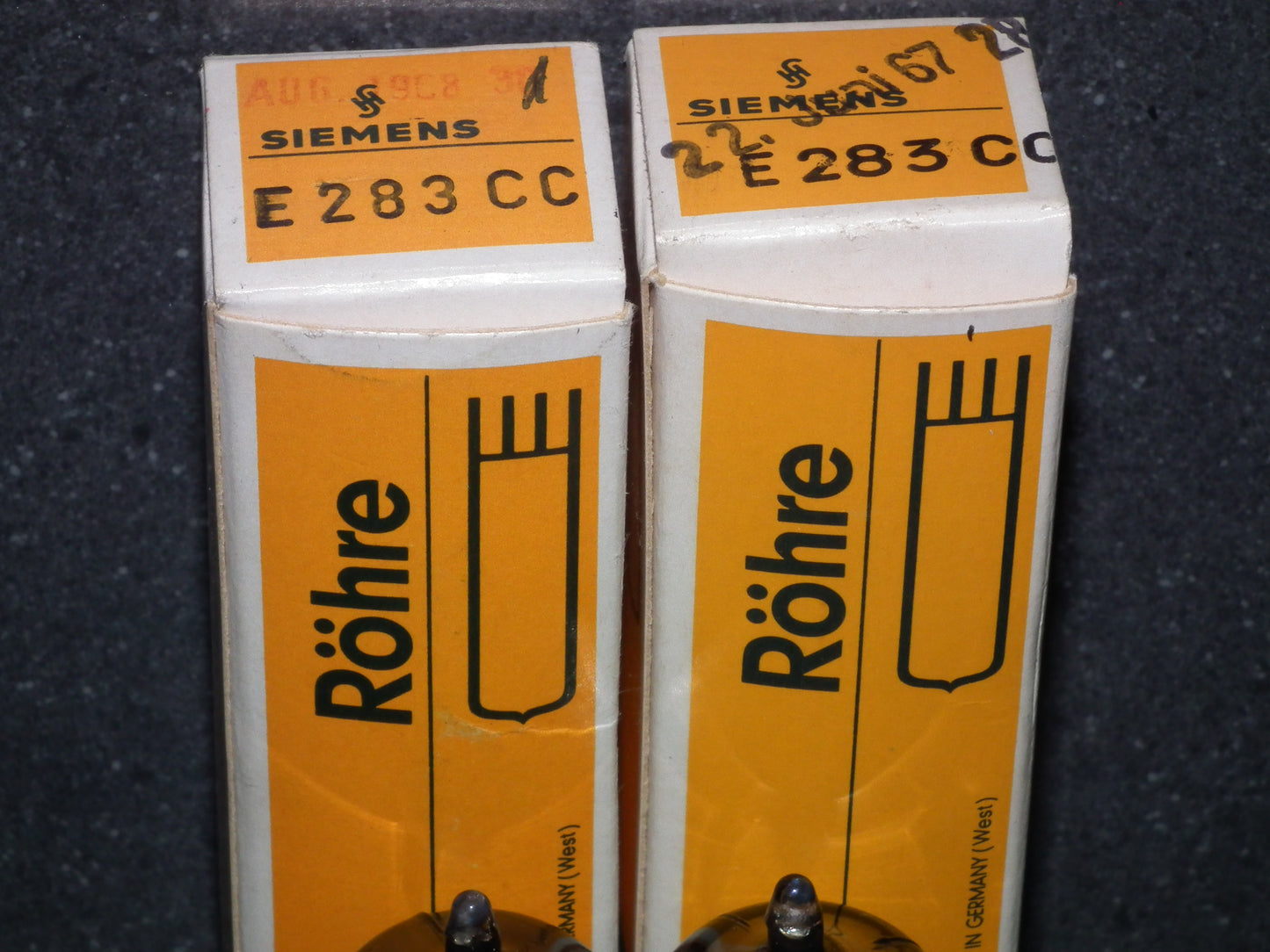 E283CC Siemens Platinum Matched Pair NOS, balanced, tested low noise 60s