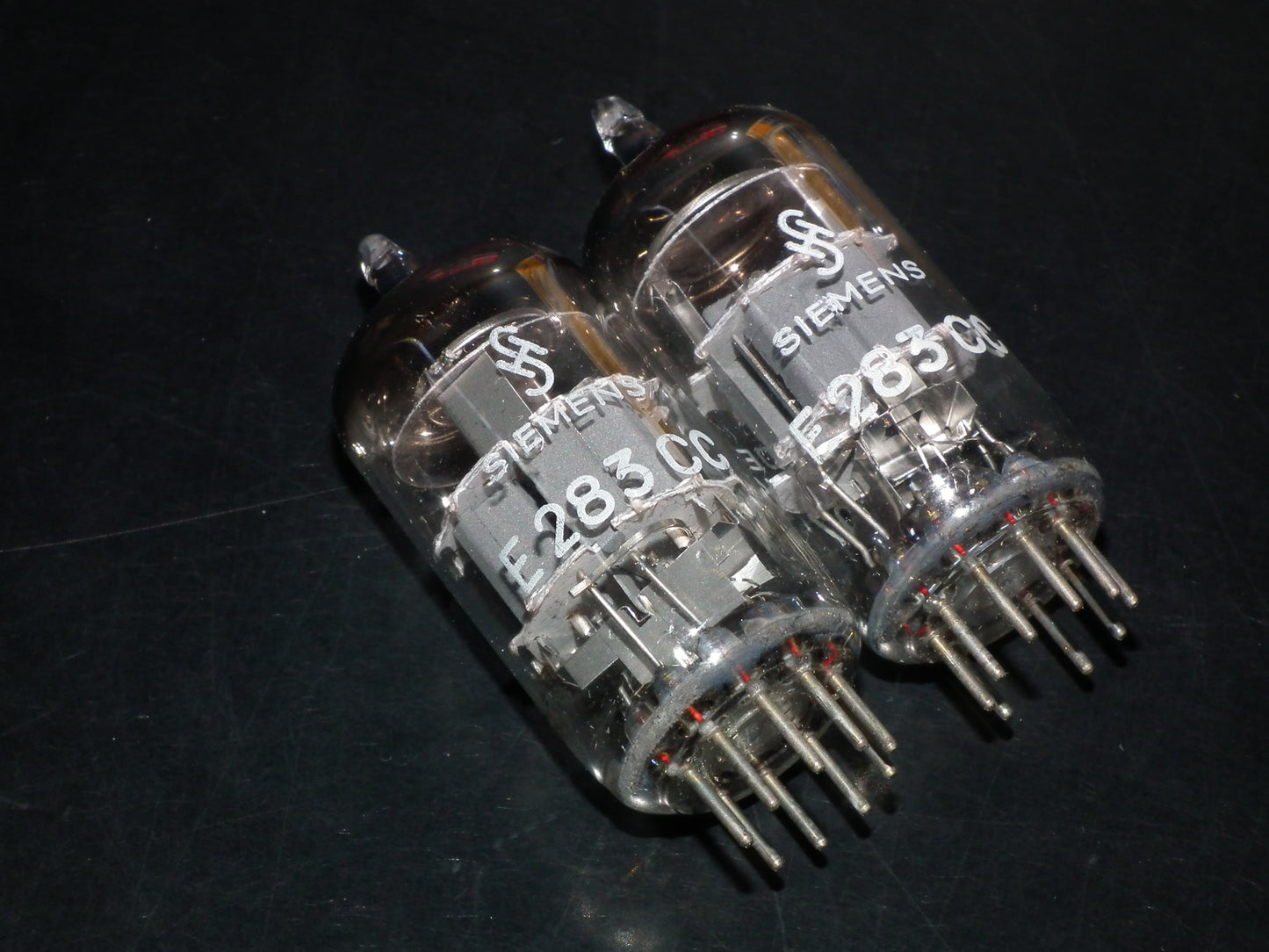 E283CC Siemens Platinum Matched Pair NOS, balanced, tested low noise 60s