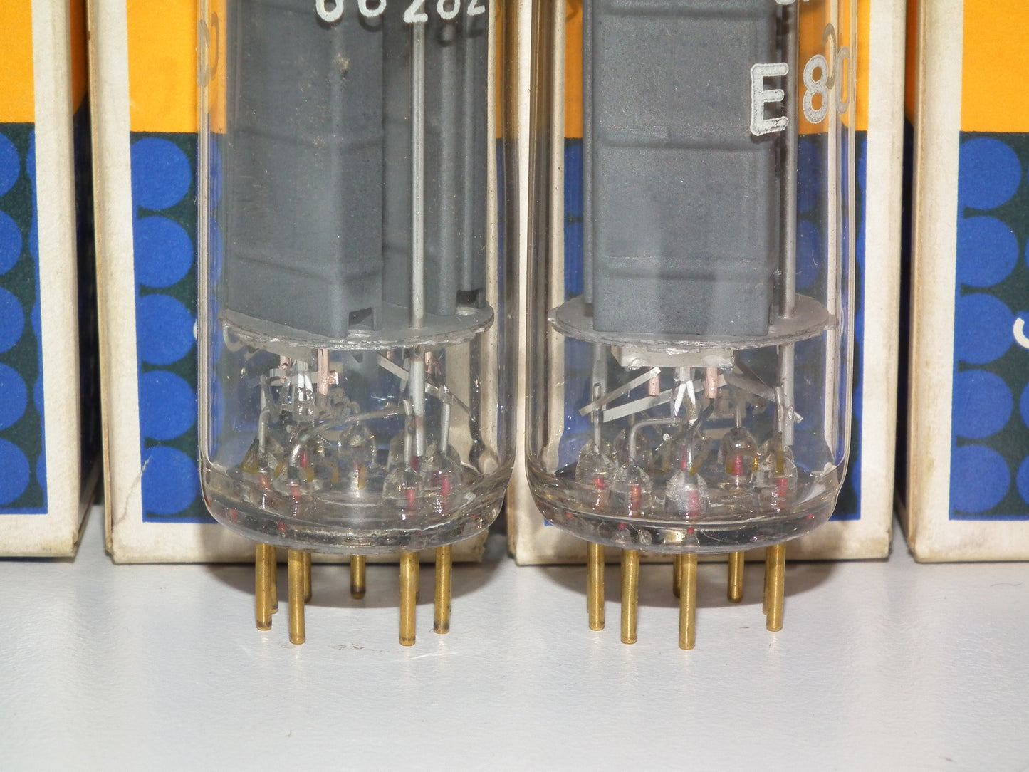 Siemens E80CC 6085 Platinum Matched pair NOS Holland Heerlen 1967