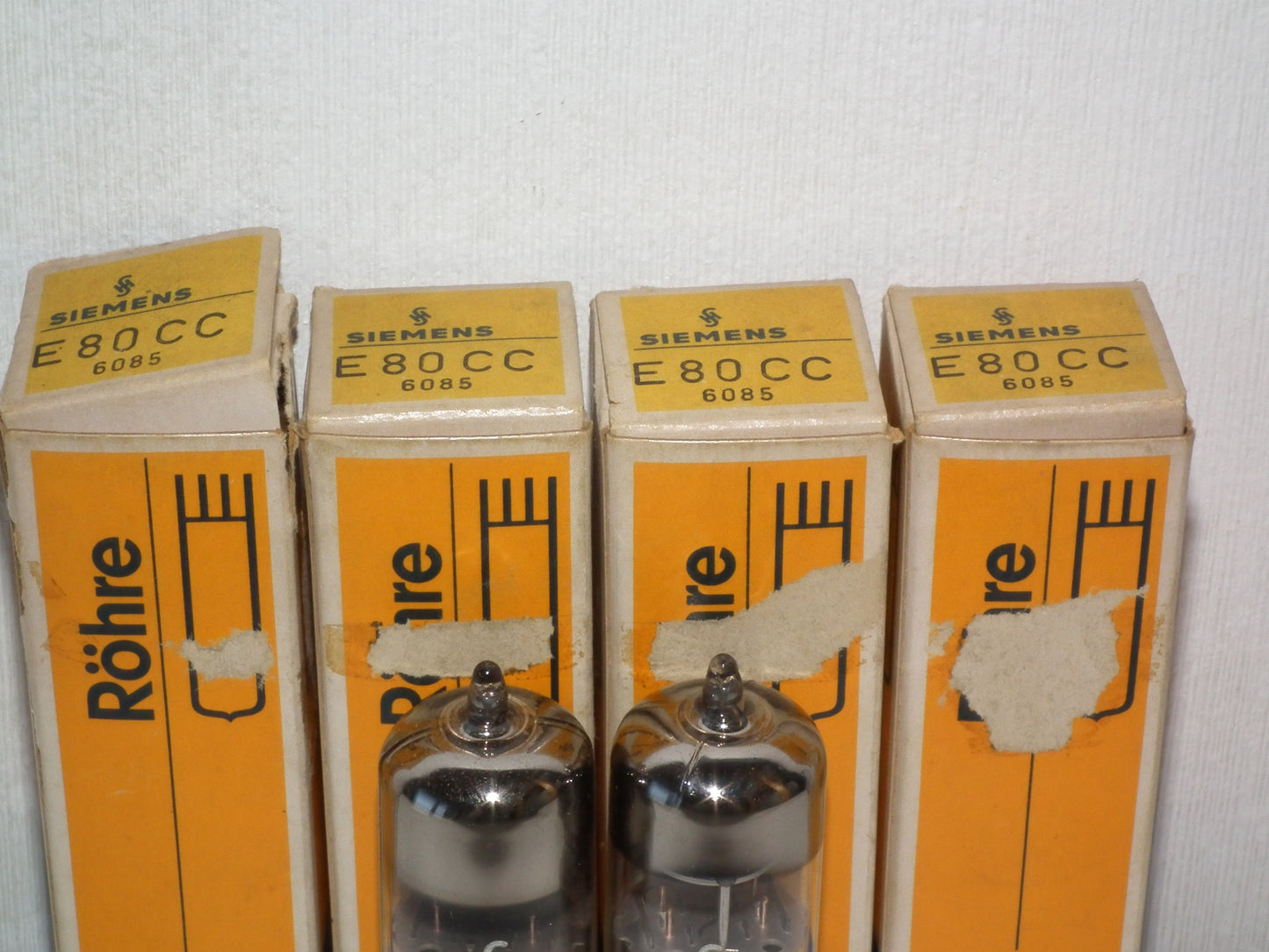 Siemens E80CC 6085 Platinum Matched pair NOS Holland Heerlen 1967