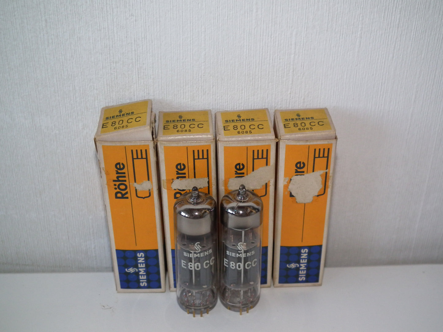 Siemens E80CC 6085 Platinum Matched pair NOS Holland Heerlen 1967