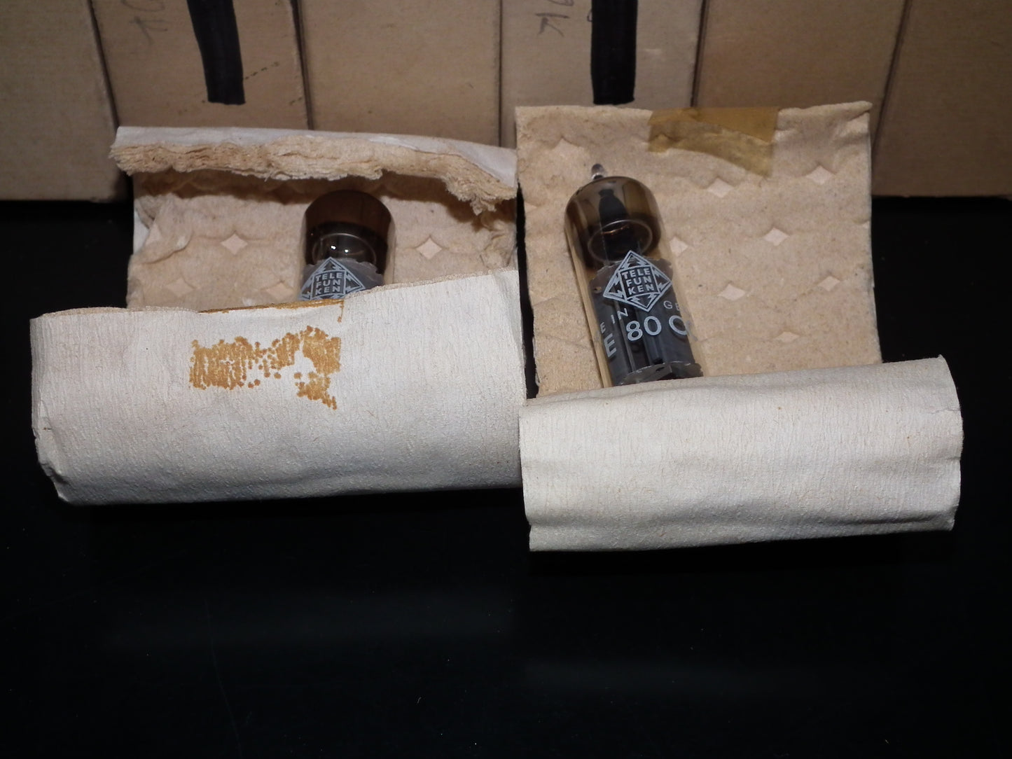 Telefunken E80CC 6085 Platinum Matched pair NOS Holland Heerlen 1964