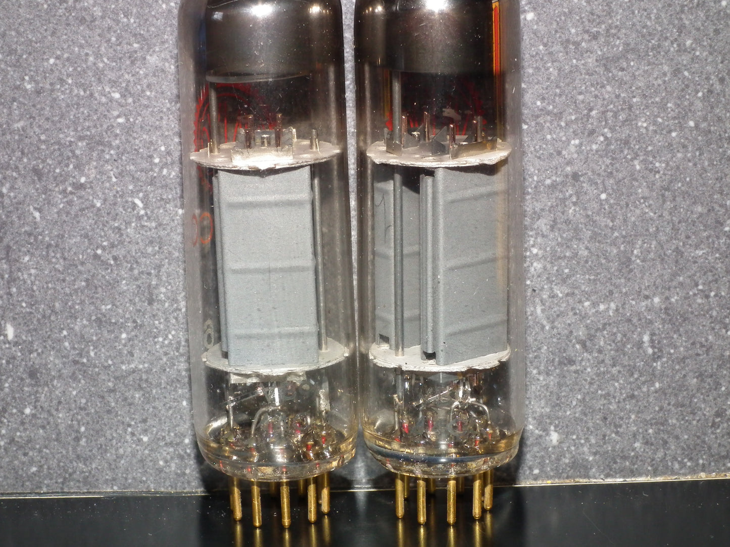Valvo E80CC 6085 Platinum Matched pair NOS Red Print
