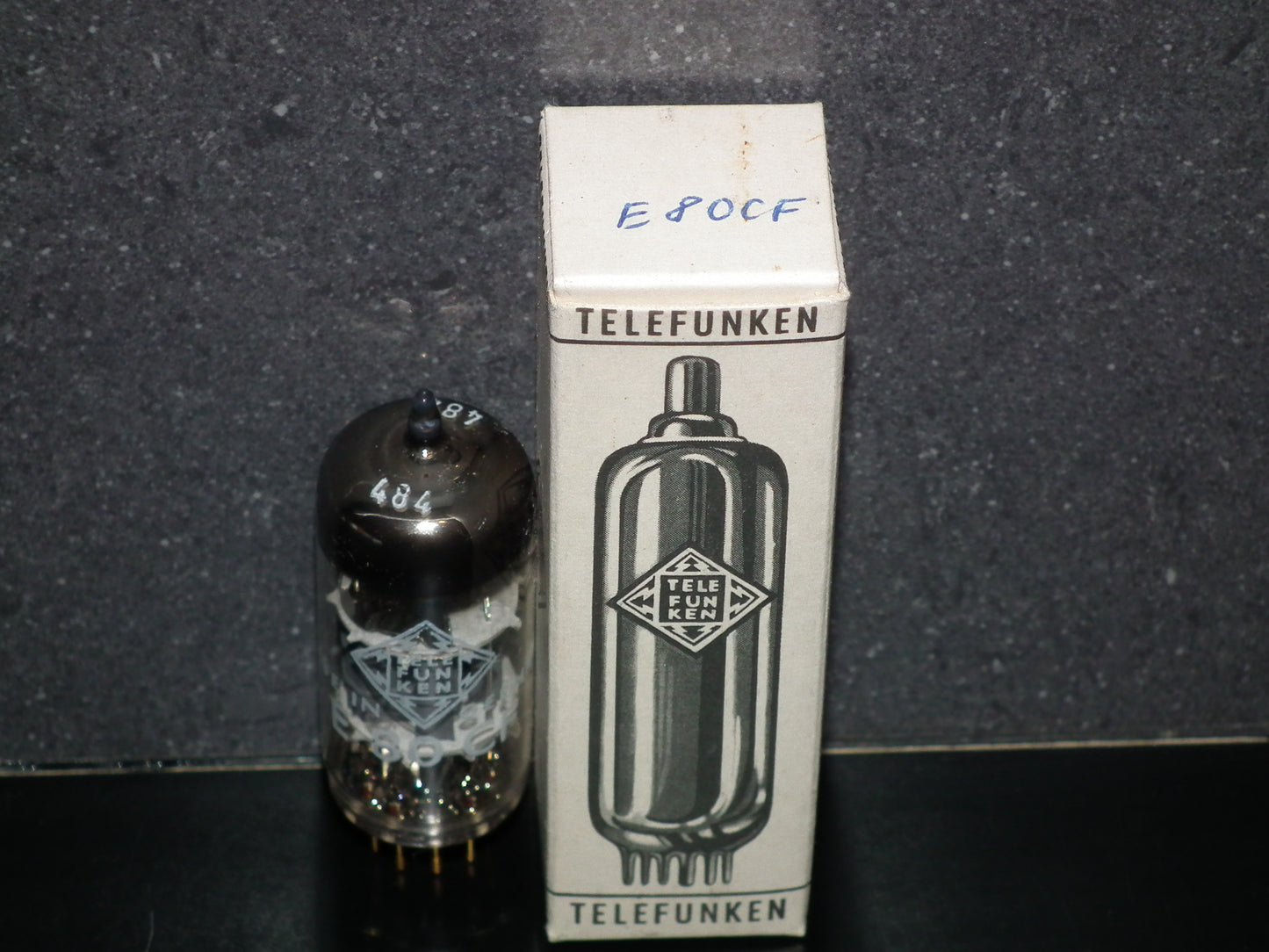 E80CF Telefunken 7643 NOS NIB Diamond Bottom Old Type