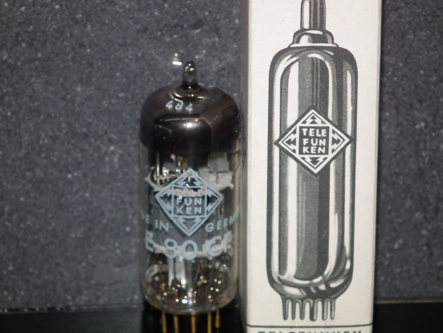 E80CF Telefunken 7643 NOS NIB Diamond Bottom Old Type