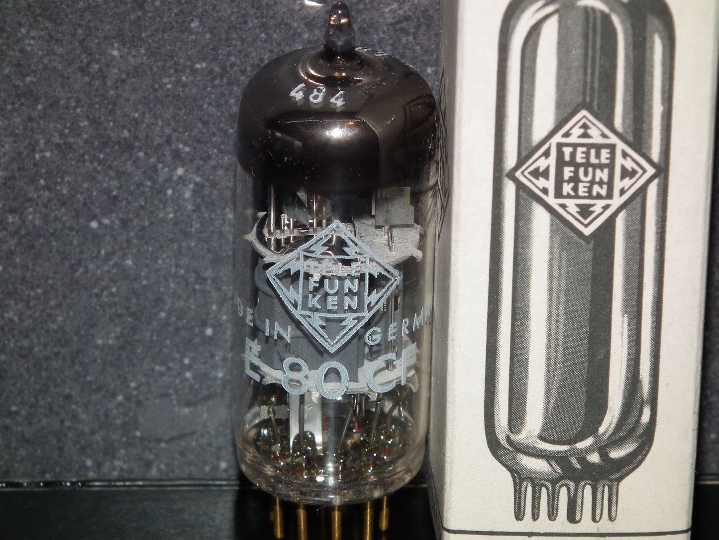 E80CF Telefunken 7643 NOS NIB Diamond Bottom Old Type