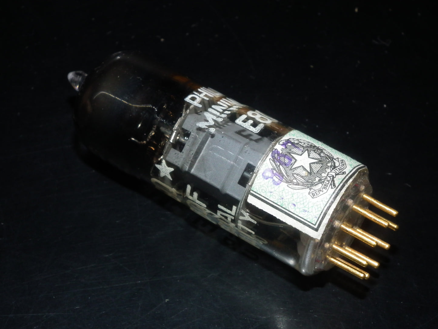 E80F Philips 6084 RARE D GETTER Pinched Waist Heerlen 1957 NOS