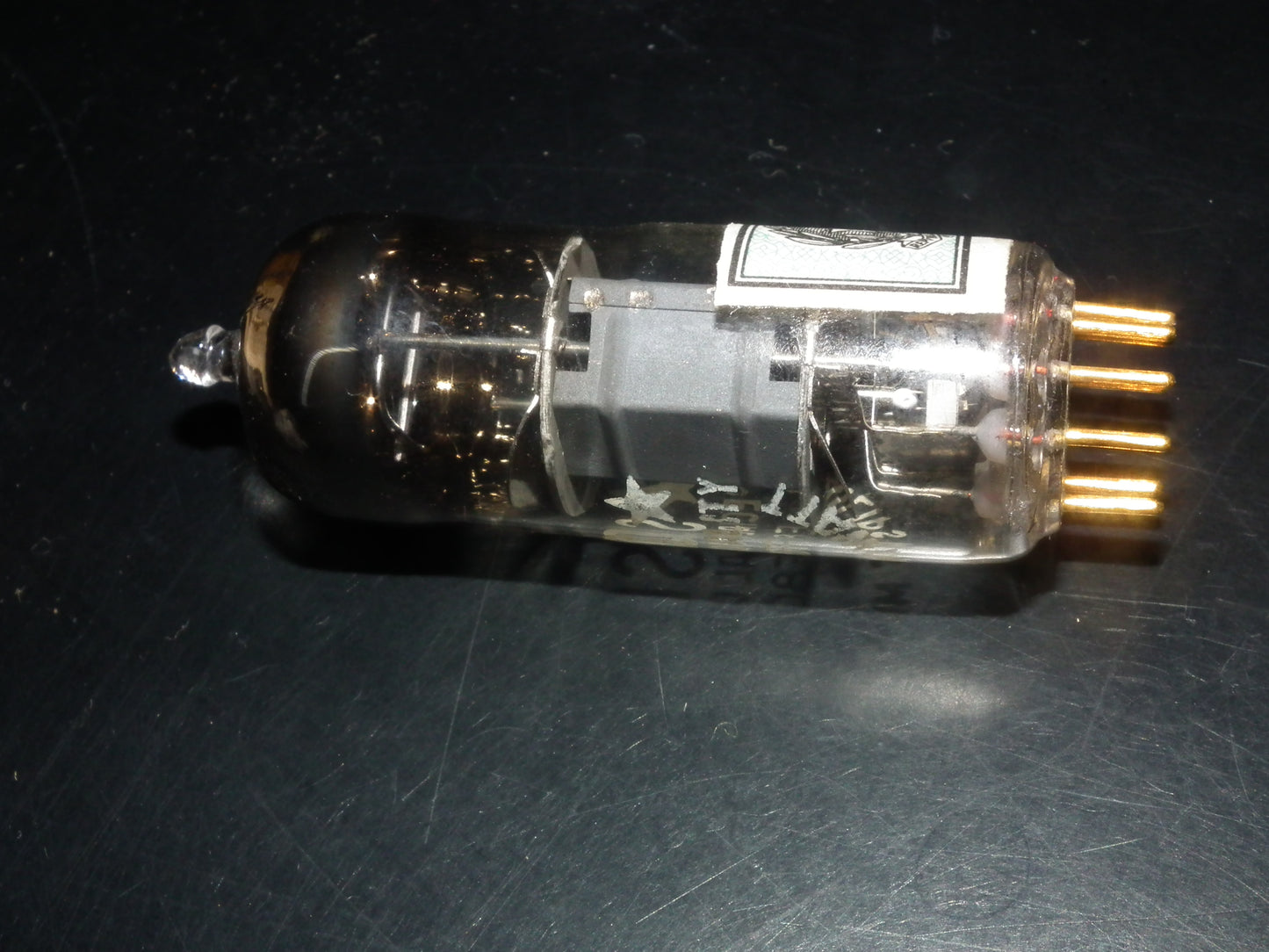 E80F Philips 6084 RARE D GETTER Pinched Waist Heerlen 1957 NOS
