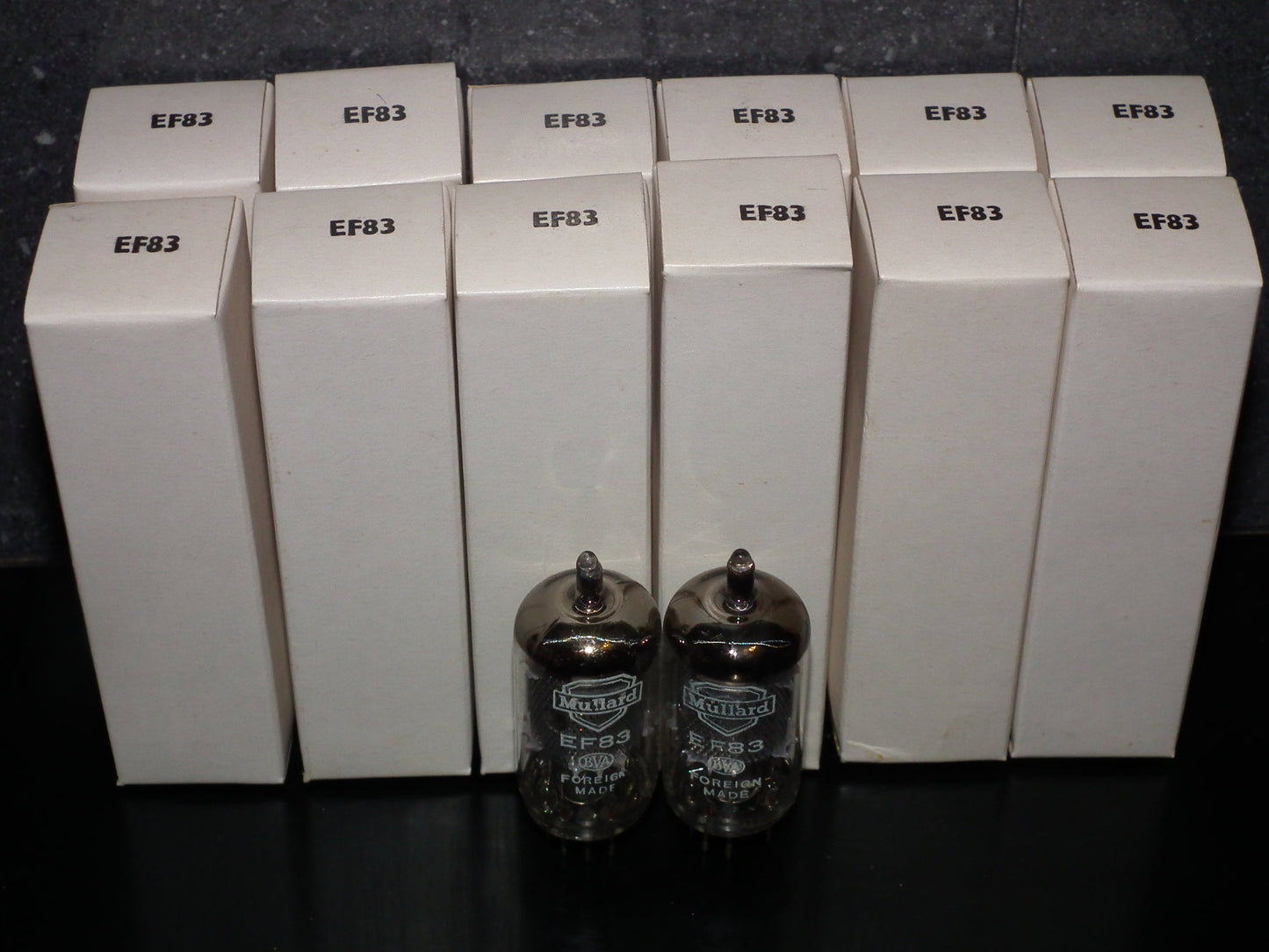 Platinum Matched Pair E83F Mullard 6689 NOS NIB LOW Noise