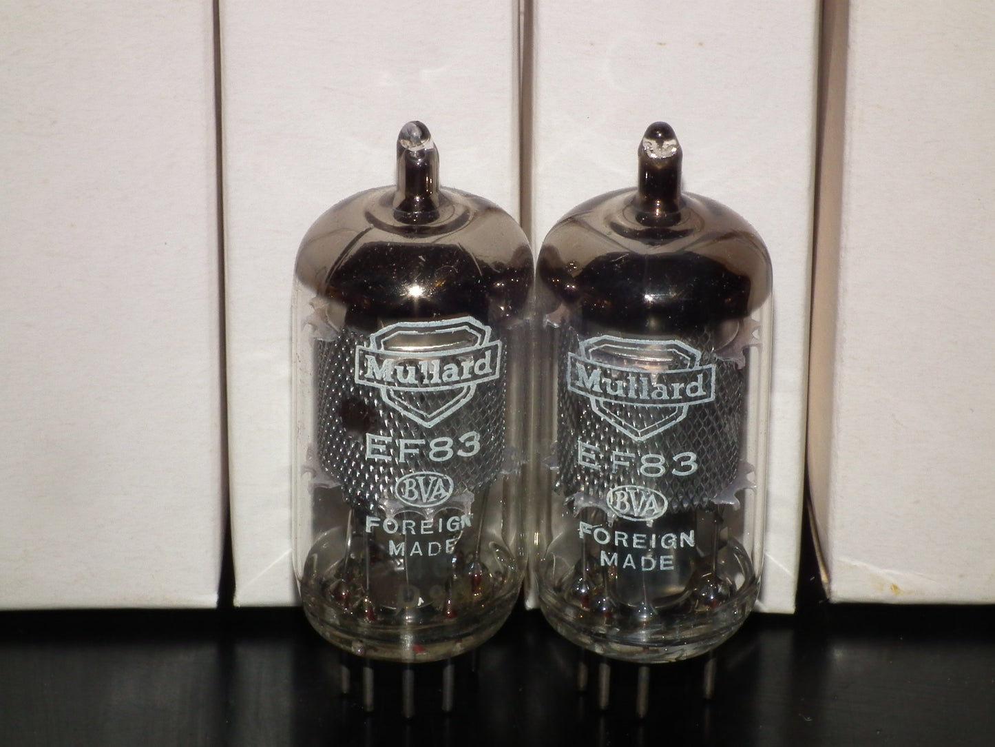 Platinum Matched Pair E83F Mullard 6689 NOS NIB LOW Noise