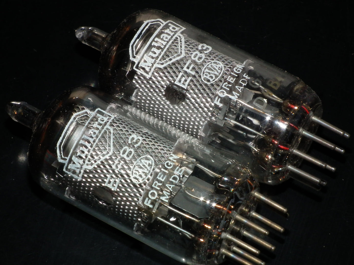Platinum Matched Pair E83F Mullard 6689 NOS NIB LOW Noise