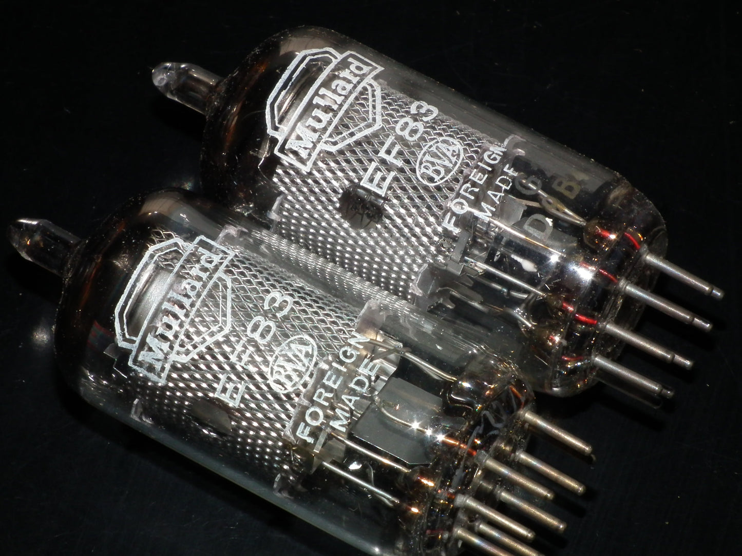 Platinum Matched Pair E83F Mullard 6689 NOS NIB LOW Noise
