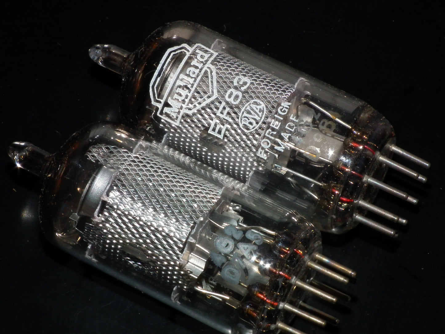Platinum Matched Pair E83F Mullard 6689 NOS NIB LOW Noise