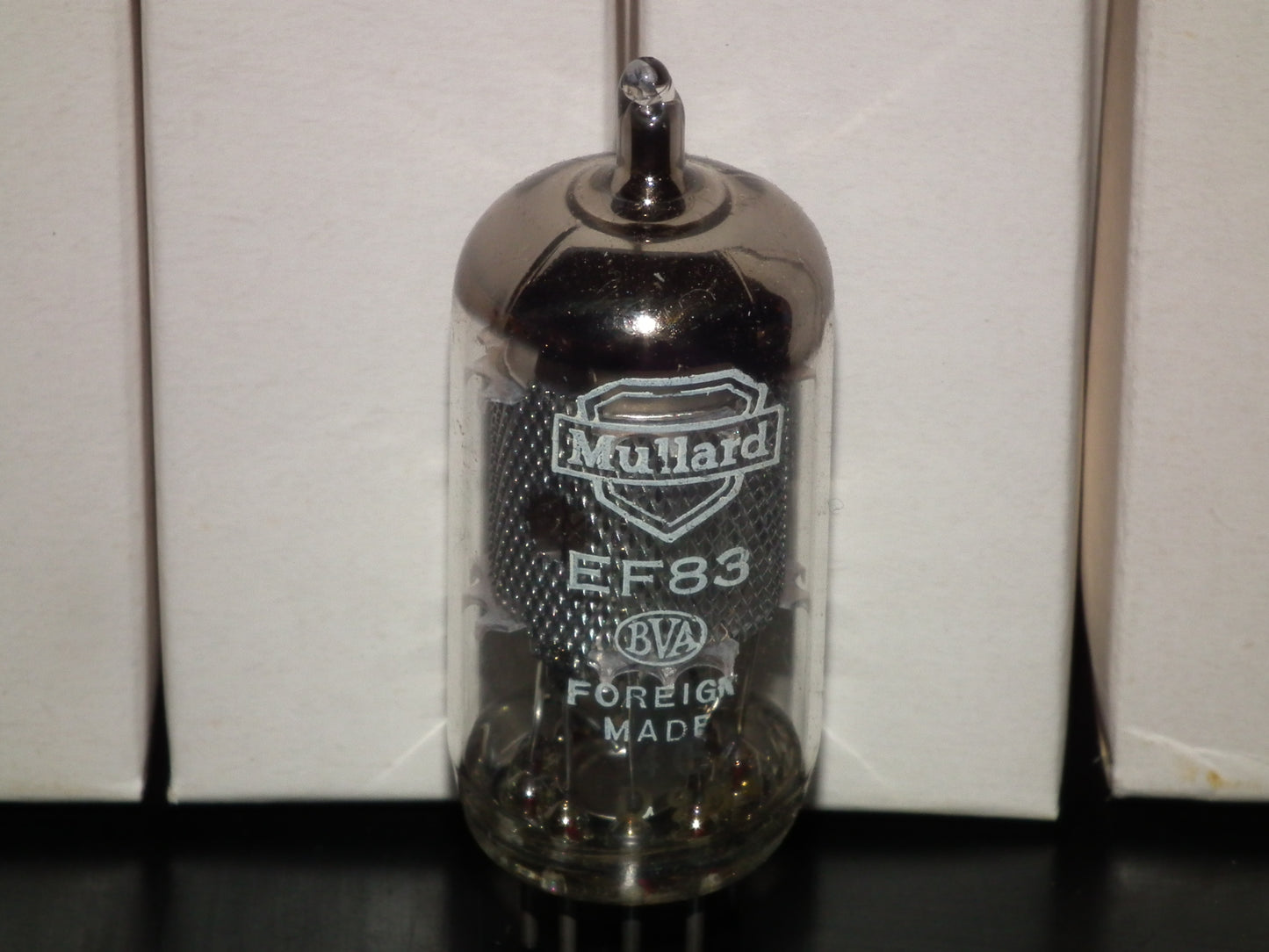 E83F Mullard 6689 NOS NIB LOW Noise Genuine White Boxes