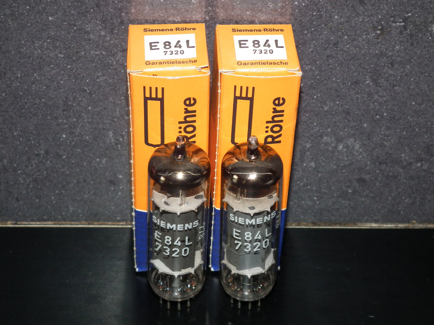 E84L 7320 Siemens Platinum Matched Pair NOS EL84 6BQ5