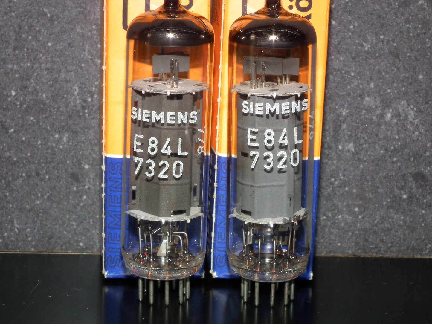 E84L 7320 Siemens Platinum Matched Pair NOS EL84 6BQ5