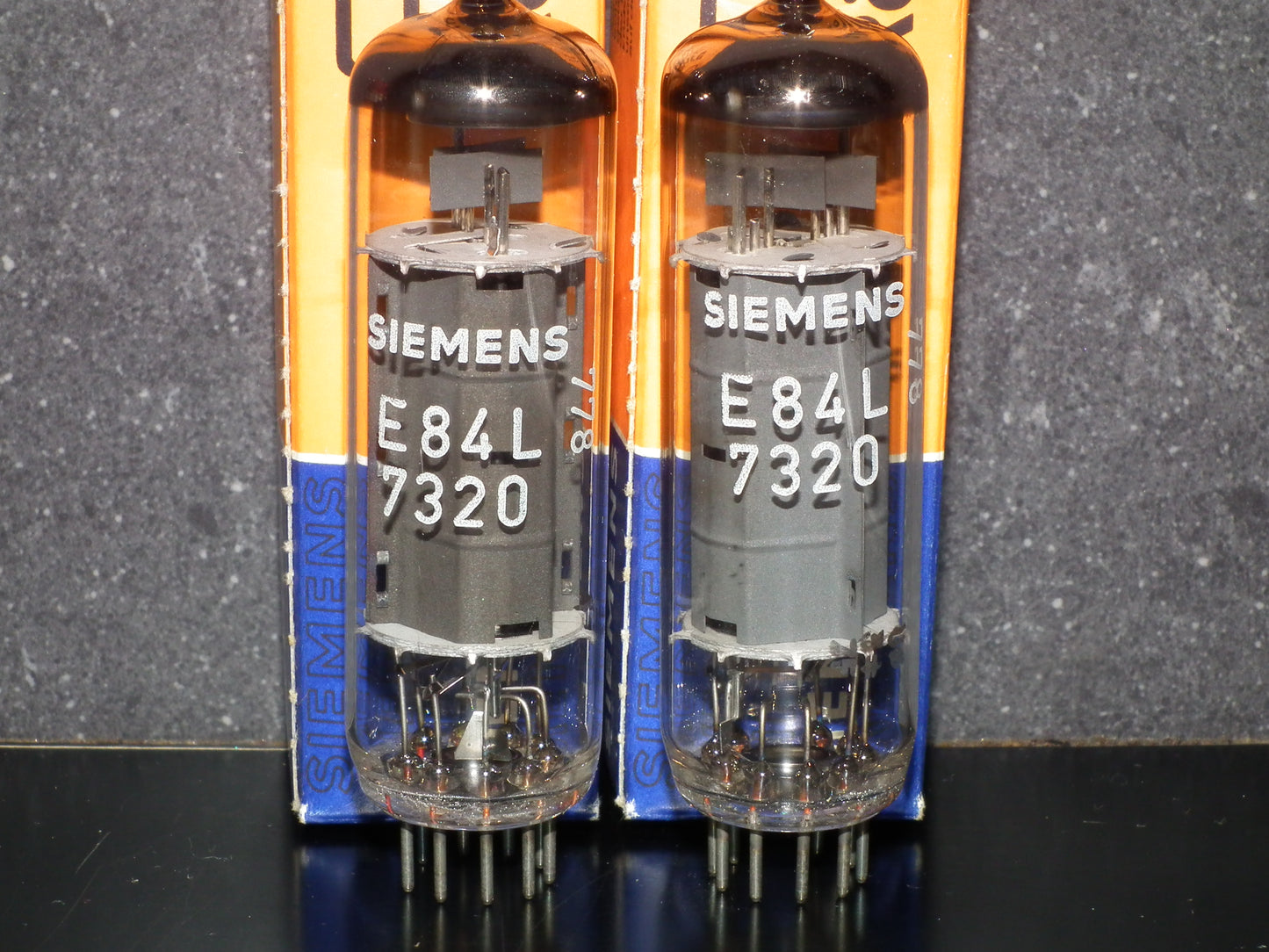 E84L 7320 Siemens Platinum Matched Pair NOS EL84 6BQ5