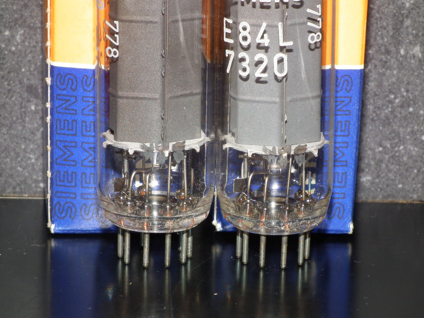 E84L 7320 Siemens Platinum Matched Pair NOS EL84 6BQ5