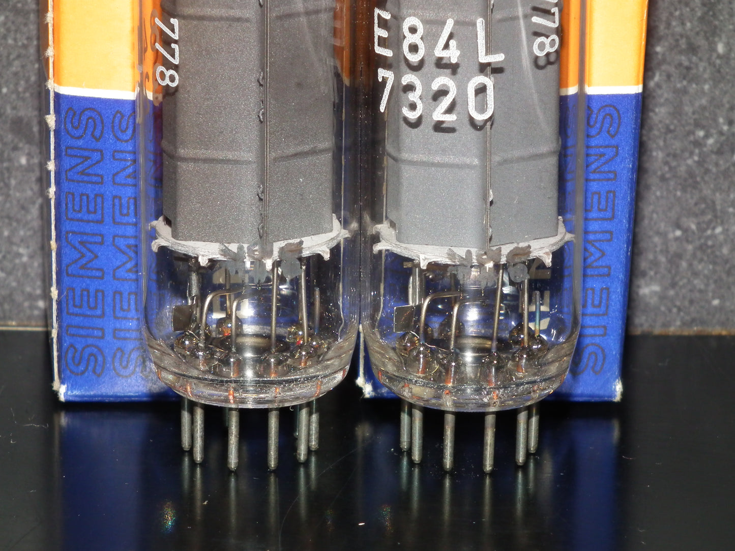 E84L 7320 Siemens Platinum Matched Pair NOS EL84 6BQ5