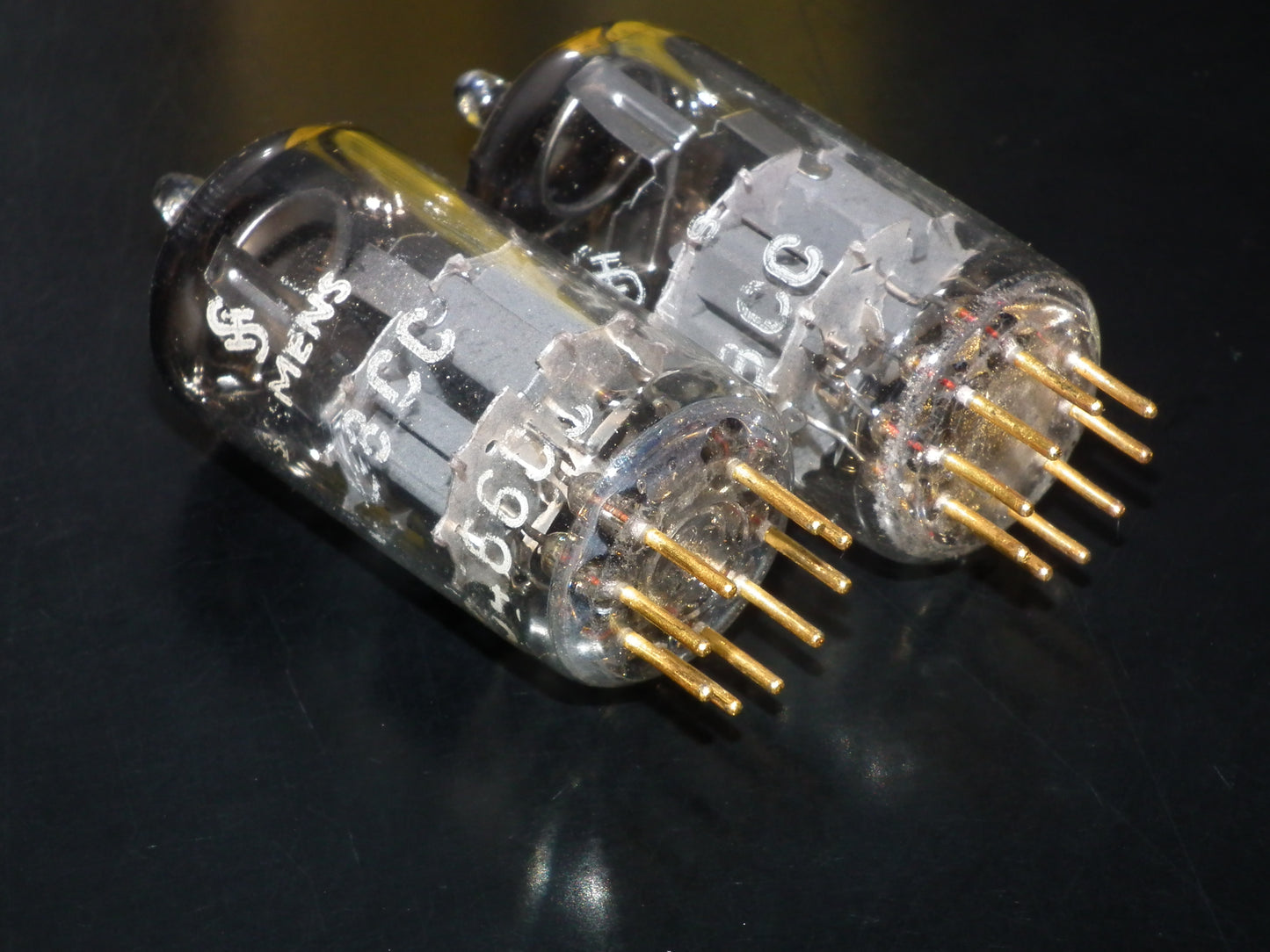 Siemens E88CC 6922 Matched Pair Used RARE GRAY SHIELD