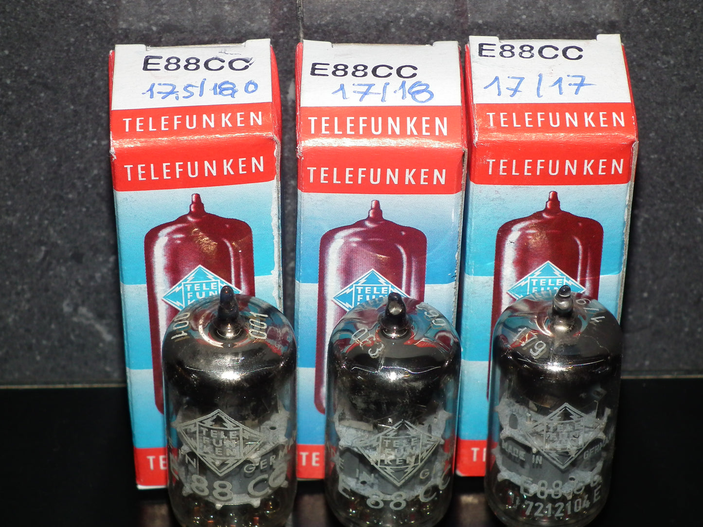 E88CC Telefunken 6922 Tested NOS 100% Diamond Bottom Ulm West Germany