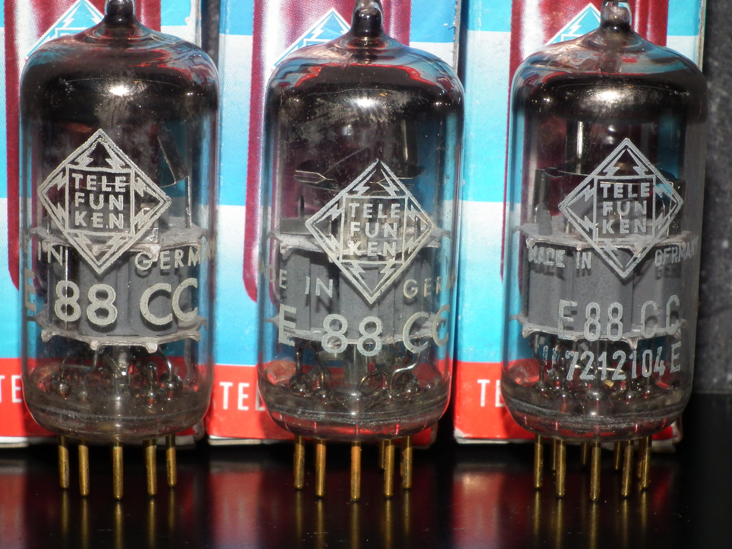E88CC Telefunken 6922 Tested NOS 100% Diamond Bottom Ulm West Germany