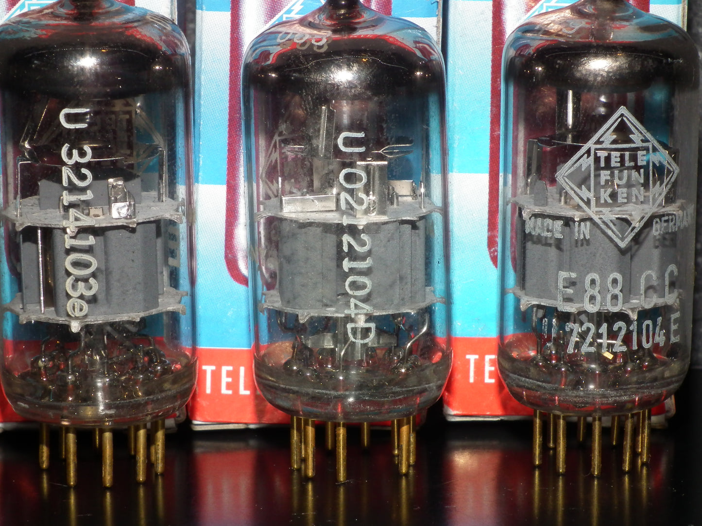 E88CC Telefunken 6922 Tested NOS 100% Diamond Bottom Ulm West Germany