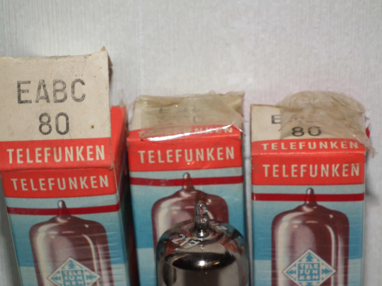 EABC80 Telefunken 6T8 6AK8Berlin Sealed Diamond Bottom <>