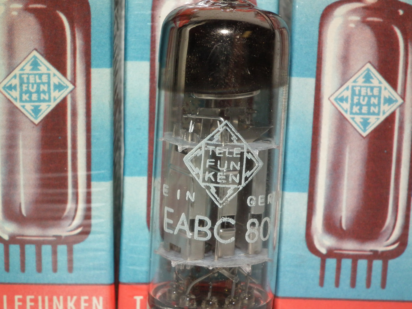 EABC80 Telefunken 6T8 6AK8Berlin Sealed Diamond Bottom <>