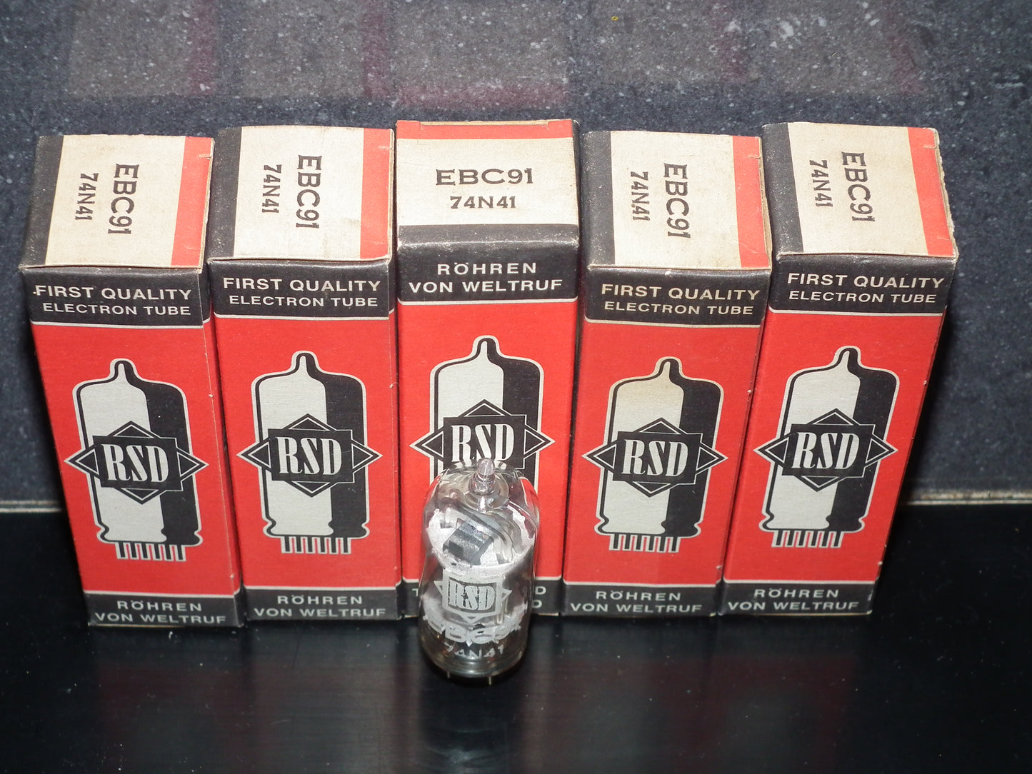 EBC91 RSD NOS NIB 6AV6 double diode triode European radio receivers 60s 70s