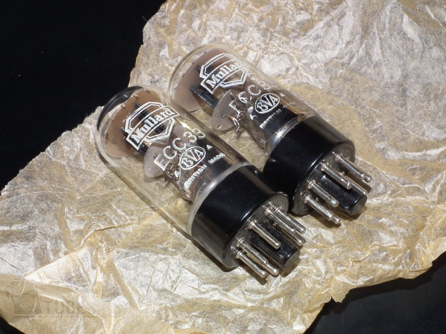 Platinum Matched Pair ECC33 Mullard 6SN7 CV2821 NOS Made in Great Britain
