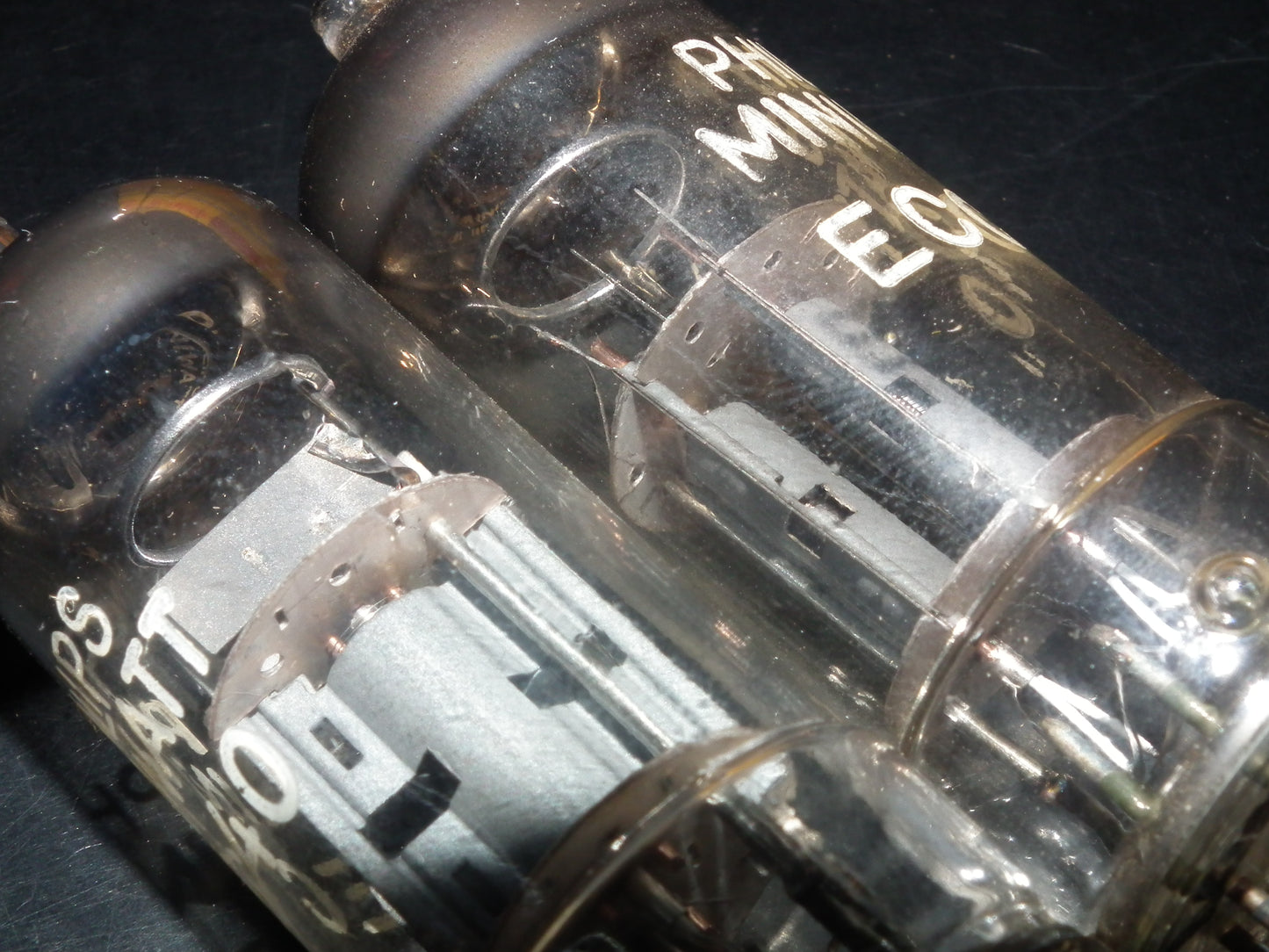 Platinum Matched Pair ECC40 Philips Miniwatt NOS NIB